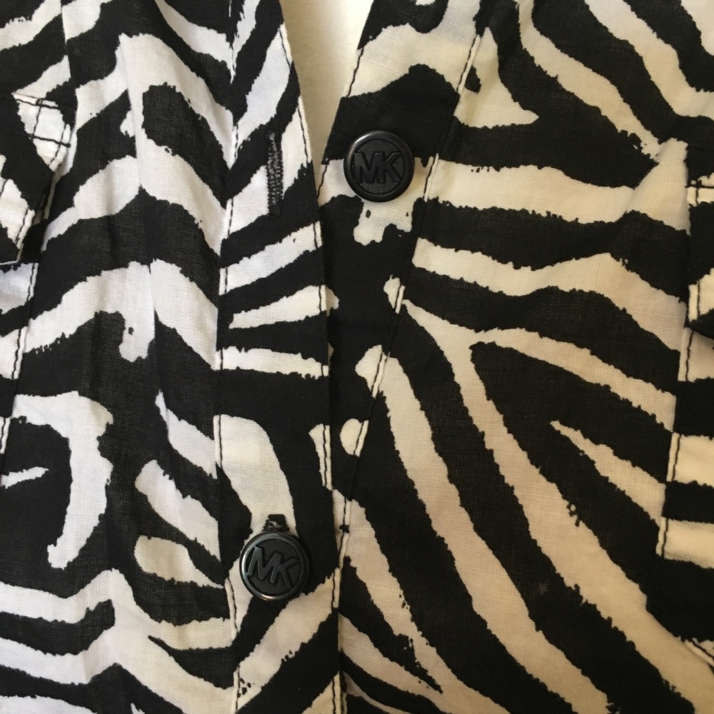 Michael Kors Button Down Zebra Print - image 2